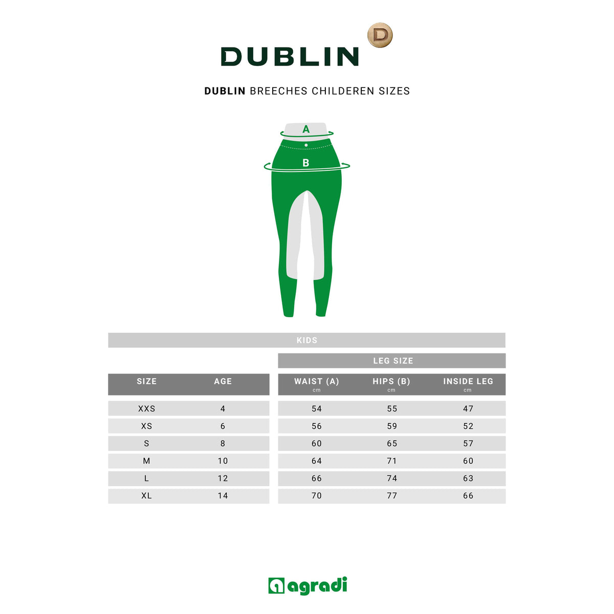 Dublin Legging d'Équitation Kidss Performance Flex Knee Patch Charbon