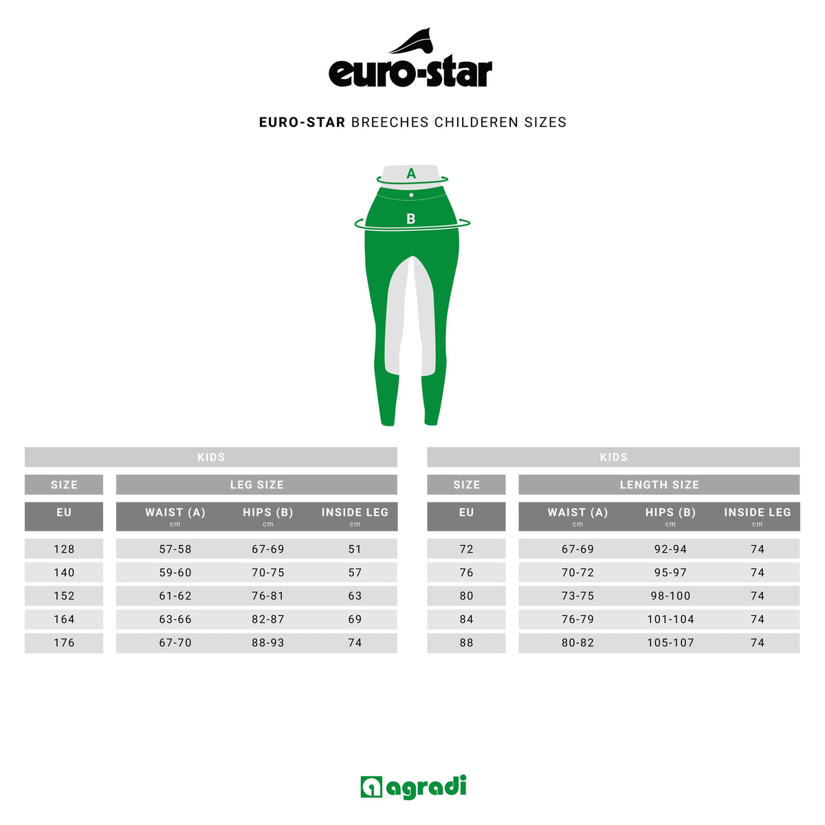 Euro-star Breeches Arista Full Grip Blanc