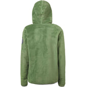 Mountain Horse Veste Fuzzy avec Capuchon Vert