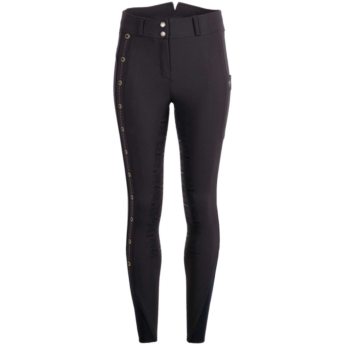 Montar Pantalon d'Équitation Aurora Highwaist Full Grip Marin