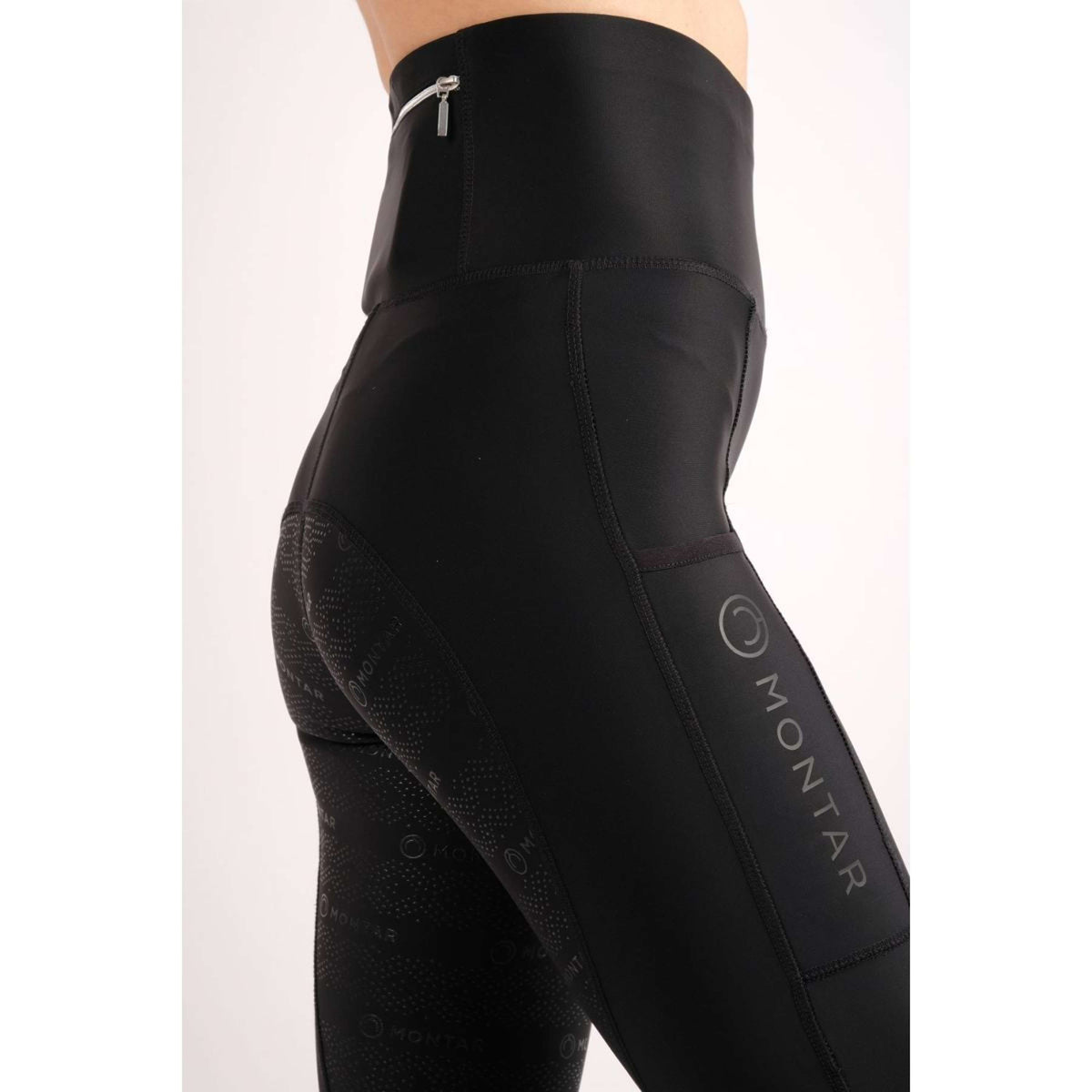 Montar Legging d'Équitation Alana Extra Highwaist FullGrip Noir