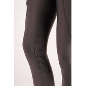 Montar Legging d'Équitation Crystal Pull On Full Grip Gris