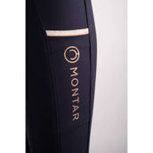 Montar Pantalon d'Équitation Millie Rosegold Full Grip Marin