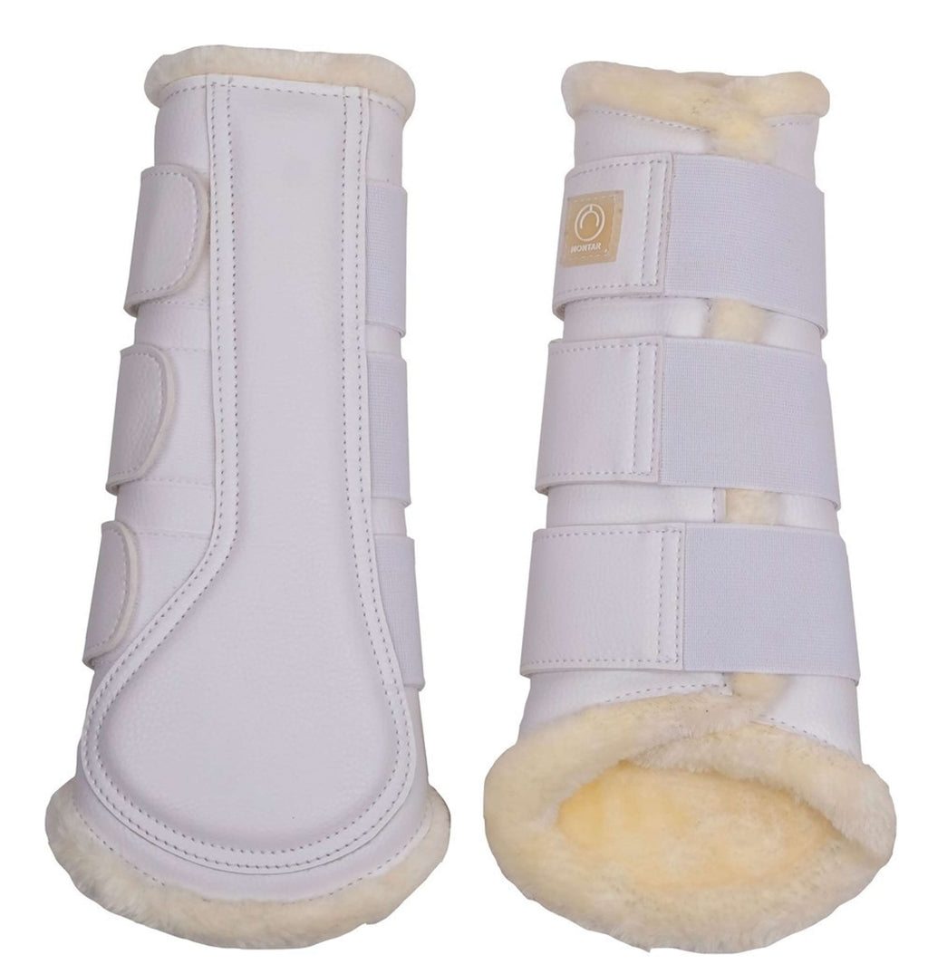 Montar Guêtres Tech en Cuir Blanc