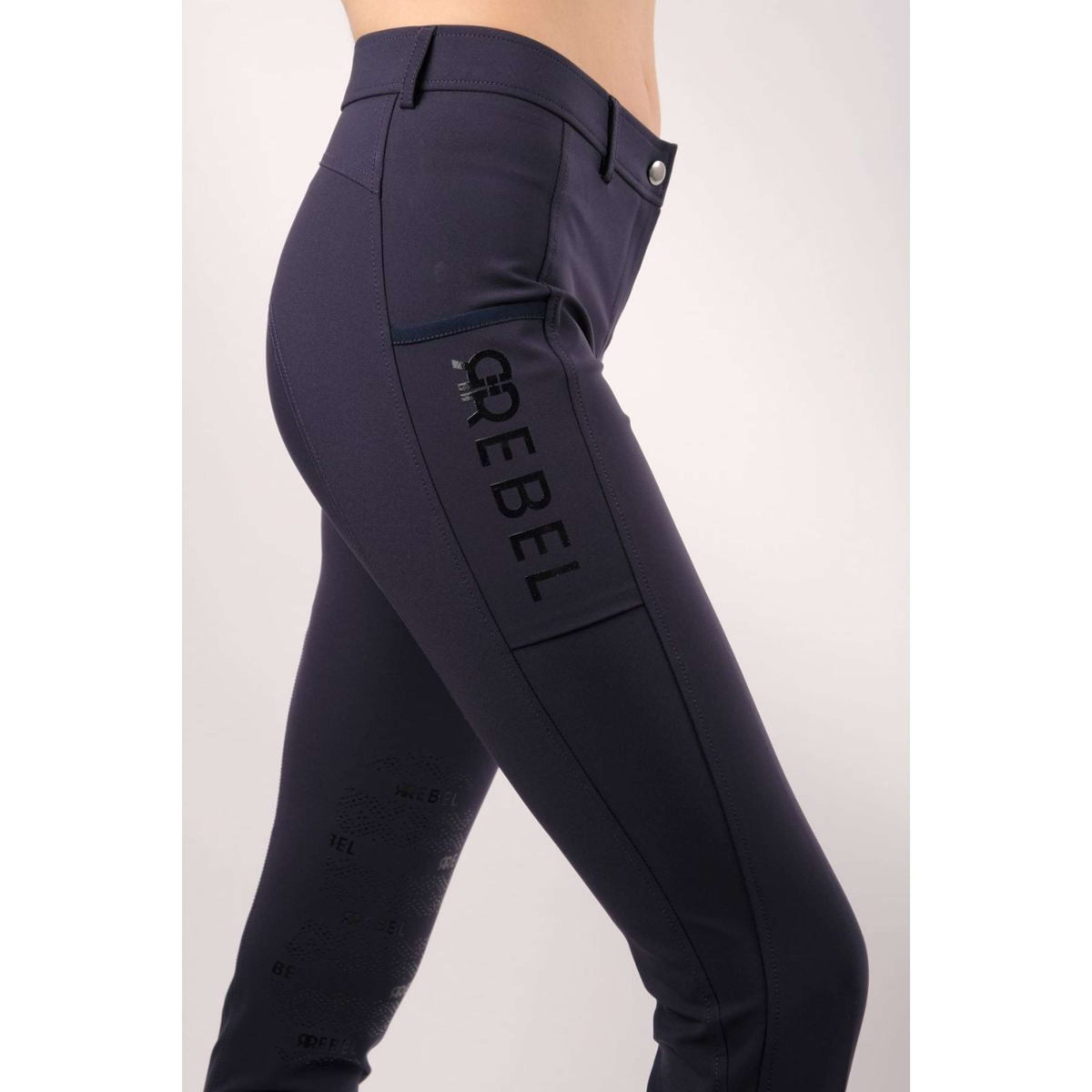 Montar Pantalon d'Équitation Echo Rebel Prise de Genou Marin