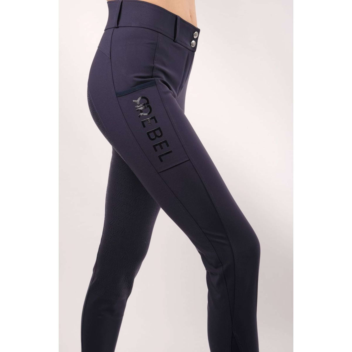 Montar Pantalon d'Équitation Highwaist Thigh Pocket Full Grip Marin