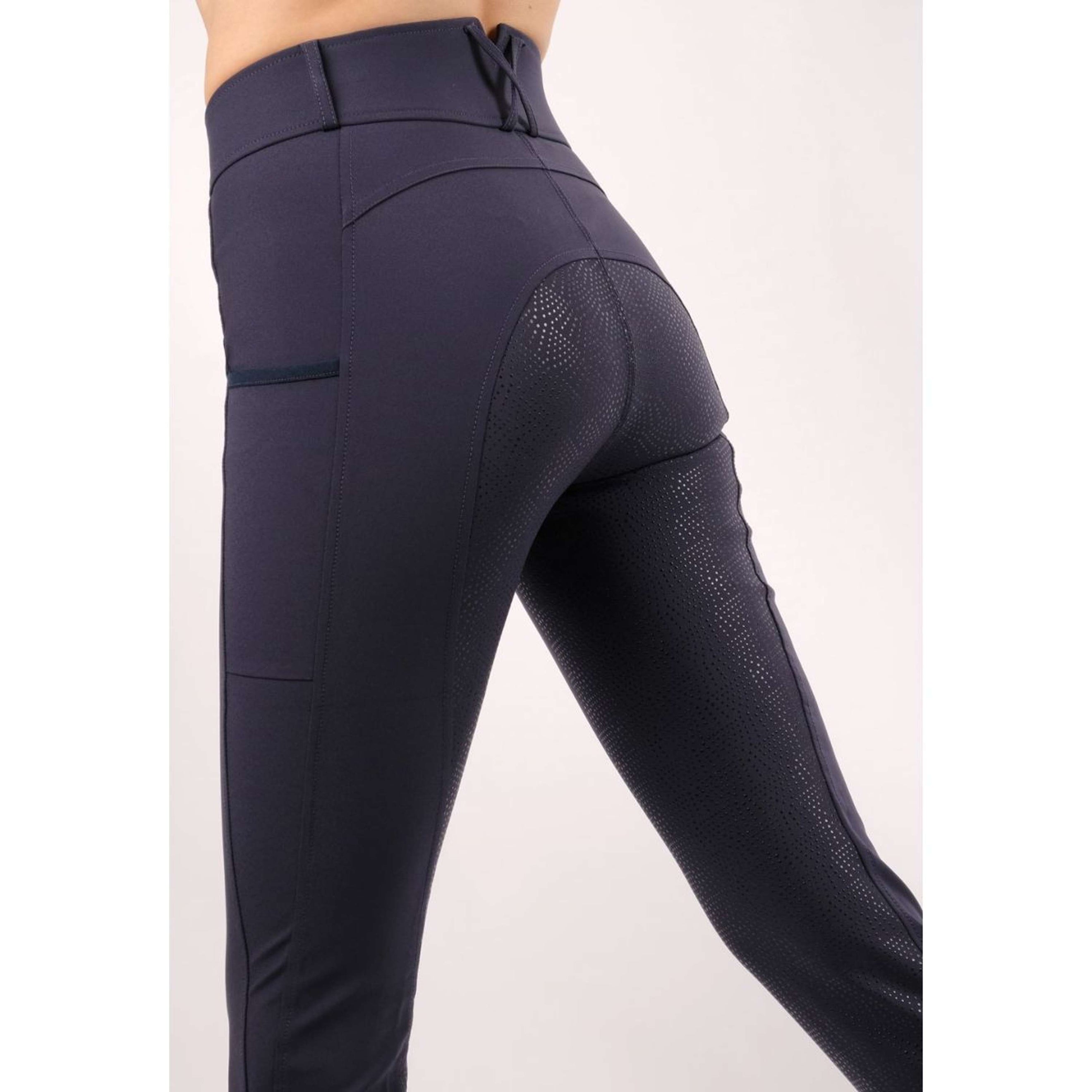 Montar Pantalon d'Équitation Highwaist Thigh Pocket Full Grip Marin
