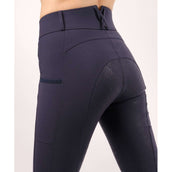 Montar Pantalon d'Équitation Highwaist Thigh Pocket Full Grip Marin