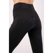 Montar Legging d'Équitation Pull On Rosegold Full Grip Noir