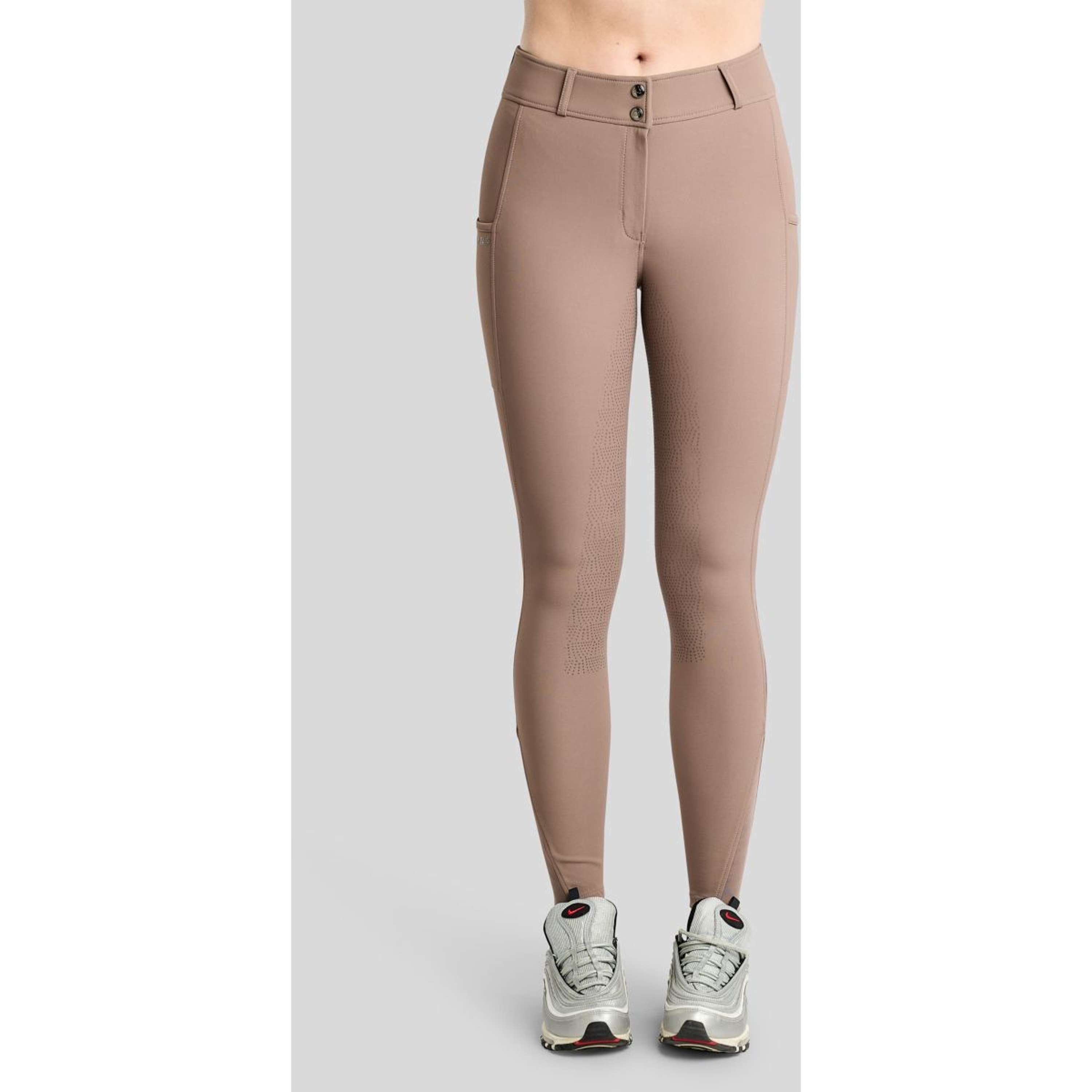 Montar Pantalon d'Équitation MoMegan Full Grip Nougat Brown