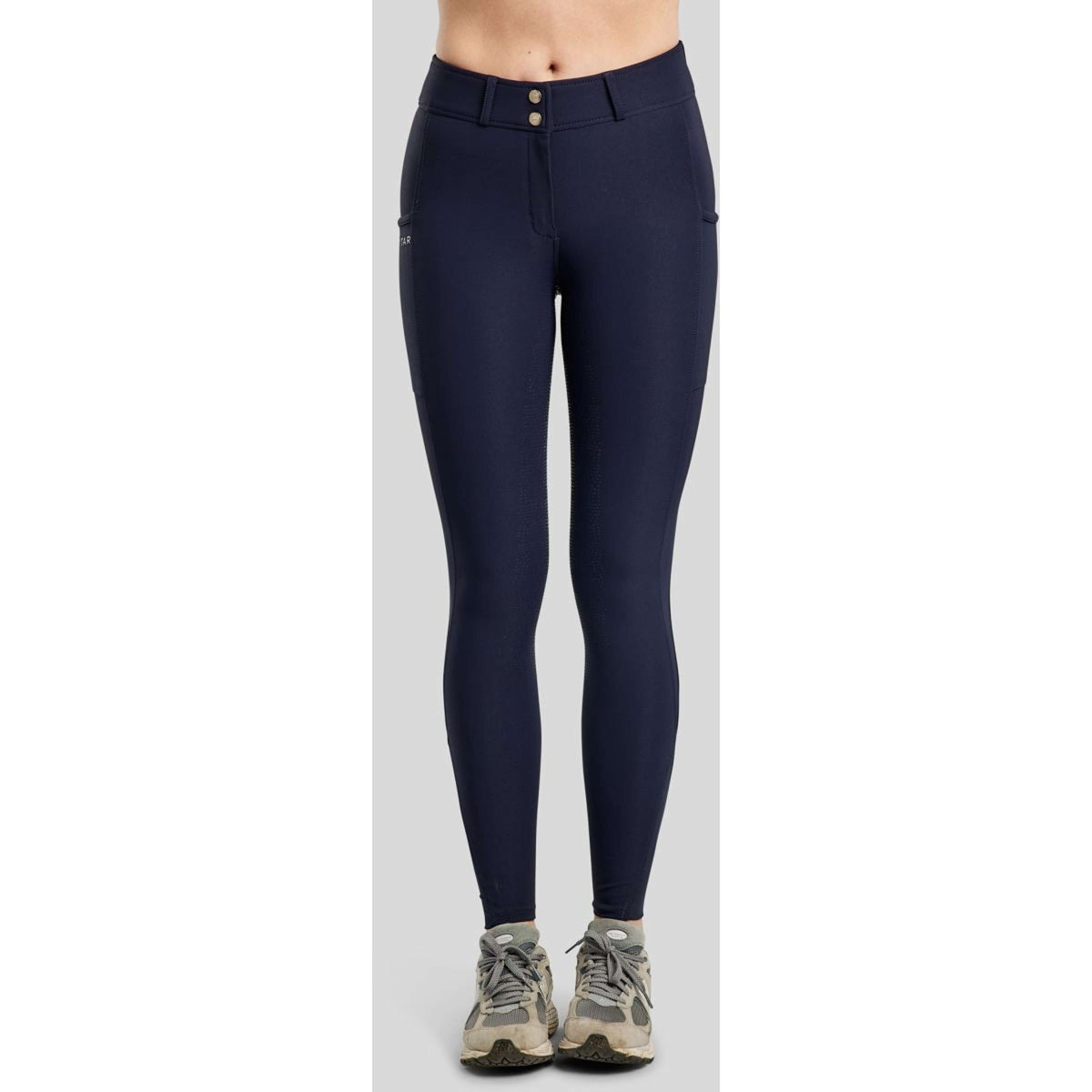 Montar Pantalon d'Équitation Megan Full Grip Marin