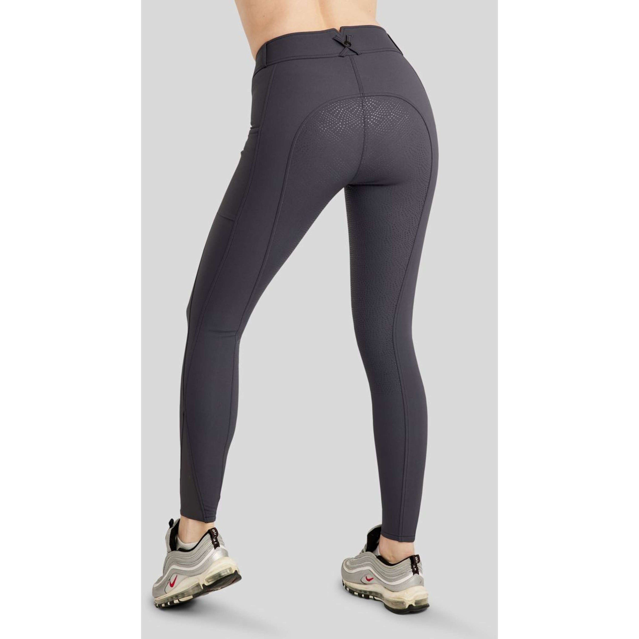 Montar Pantalon d'Équitation Megan Full Grip Slate Grey