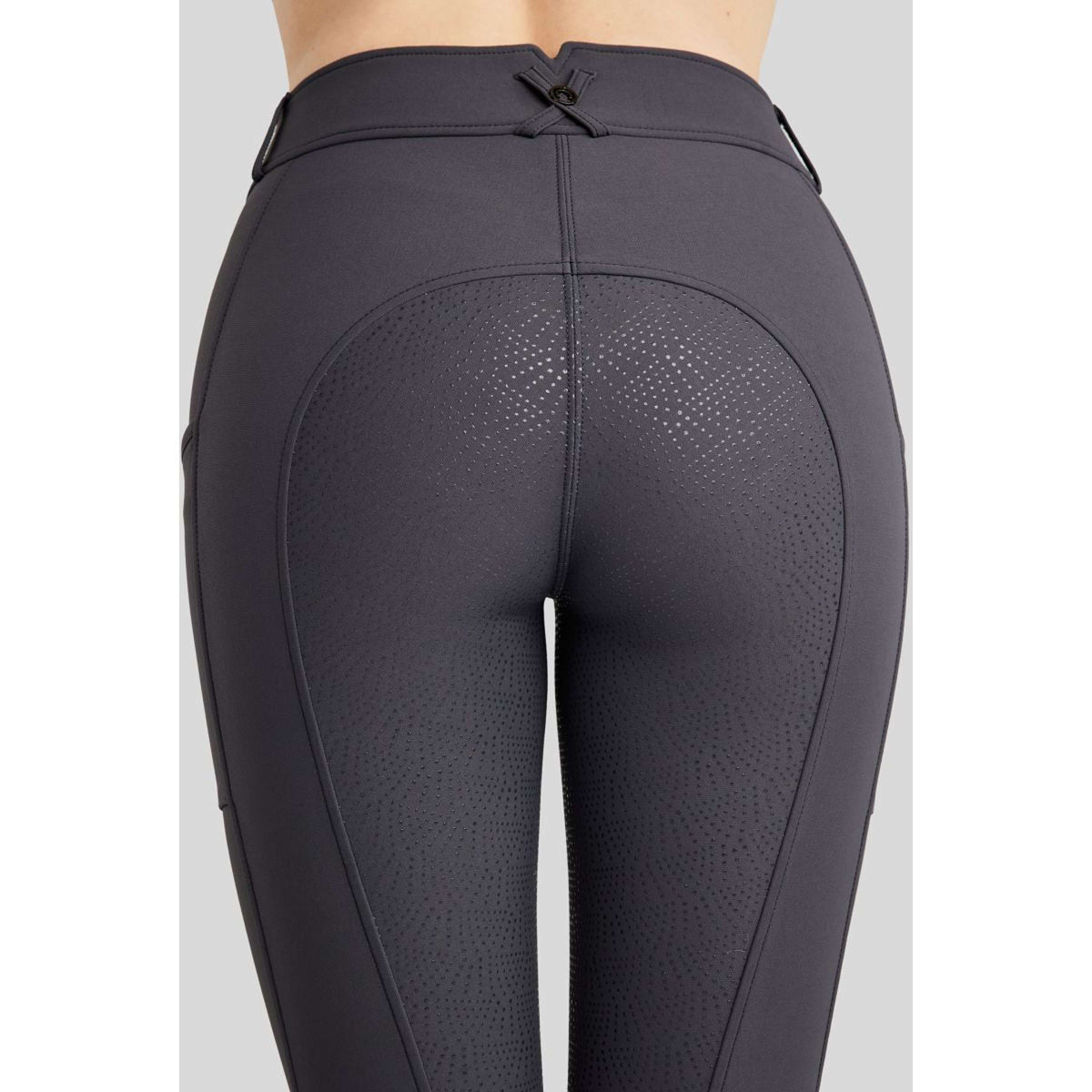 Montar Pantalon d'Équitation Megan Full Grip Slate Grey