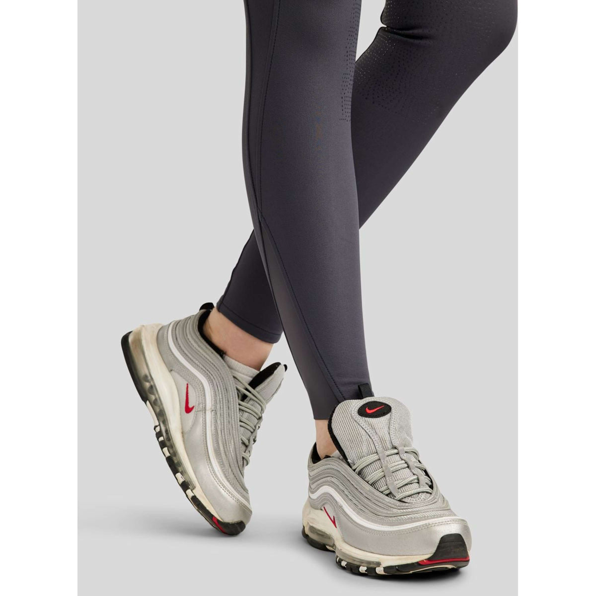 Montar Pantalon d'Équitation Megan Full Grip Slate Grey