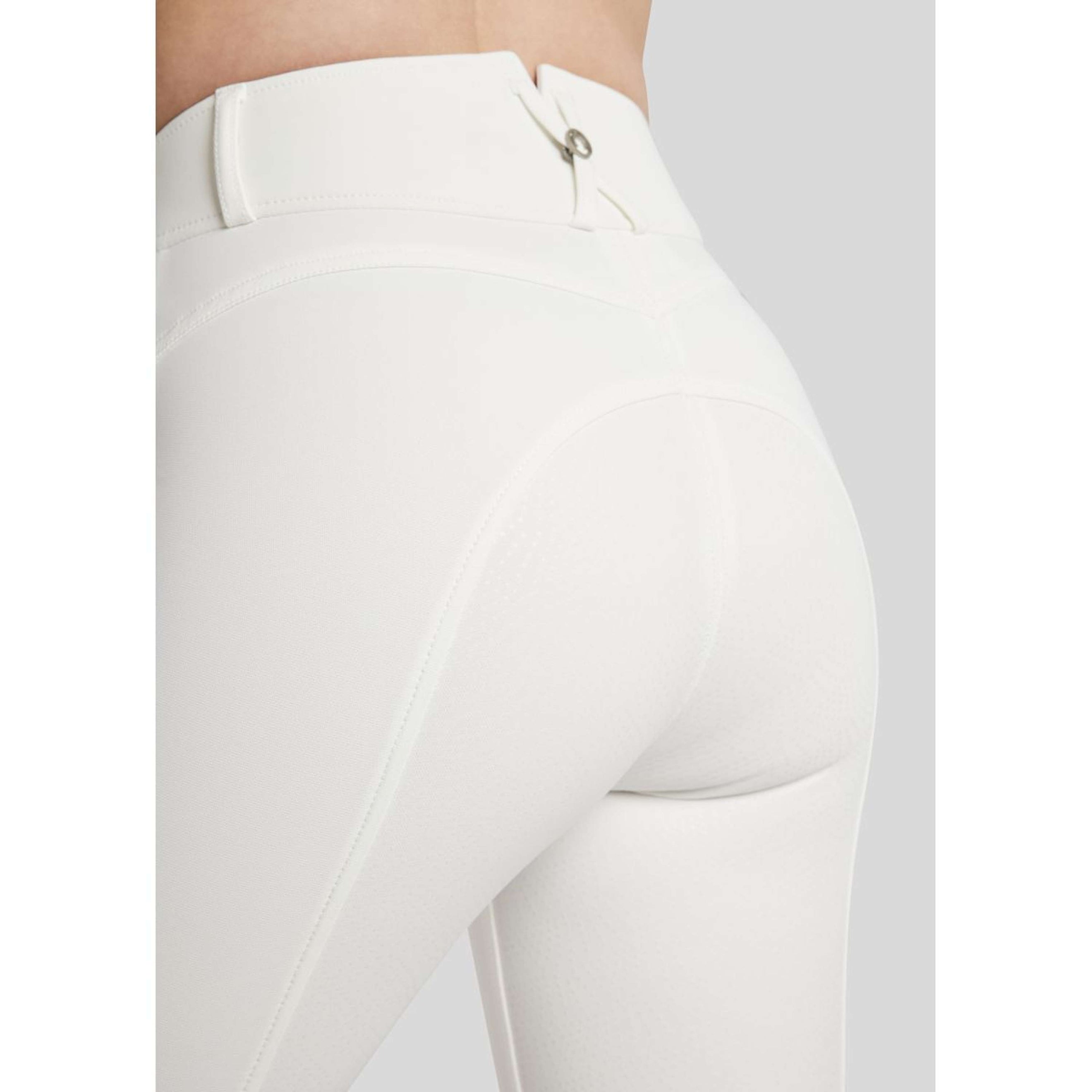 Montar Pantalon d'Équitation Megan Yati Highwaist Full Grip Blanc