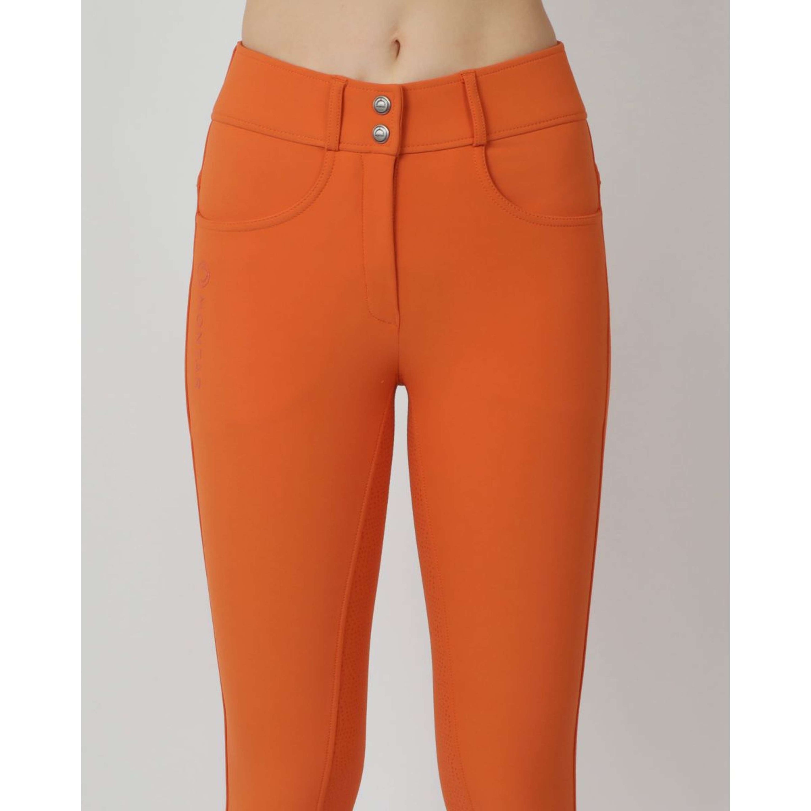 Montar Pantalon d'Équitation Ess Megan High Waist Full Grip Burnt Orange