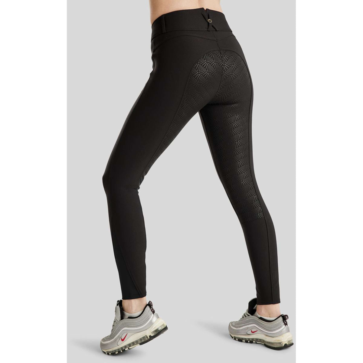 Montar Pantalon d'Équitation Megan Yati Highwaist Full Grip Noir