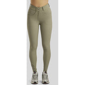 Montar Pantalon d'Équitation Ess Megan Highwaist Full Grip Dusty Green