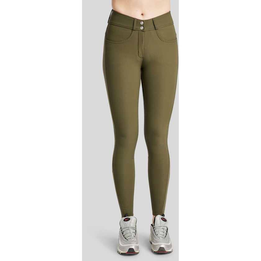 Montar Pantalon d'Équitation Ess Megan Highwaist Full Grip Olive
