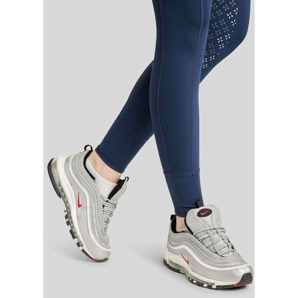 Montar Legging d'Équitation Selena Pull On FullGrip Marin