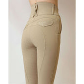 Montar Pantalon d'Équitation Briella Crystal Pocket Full Grip Beige