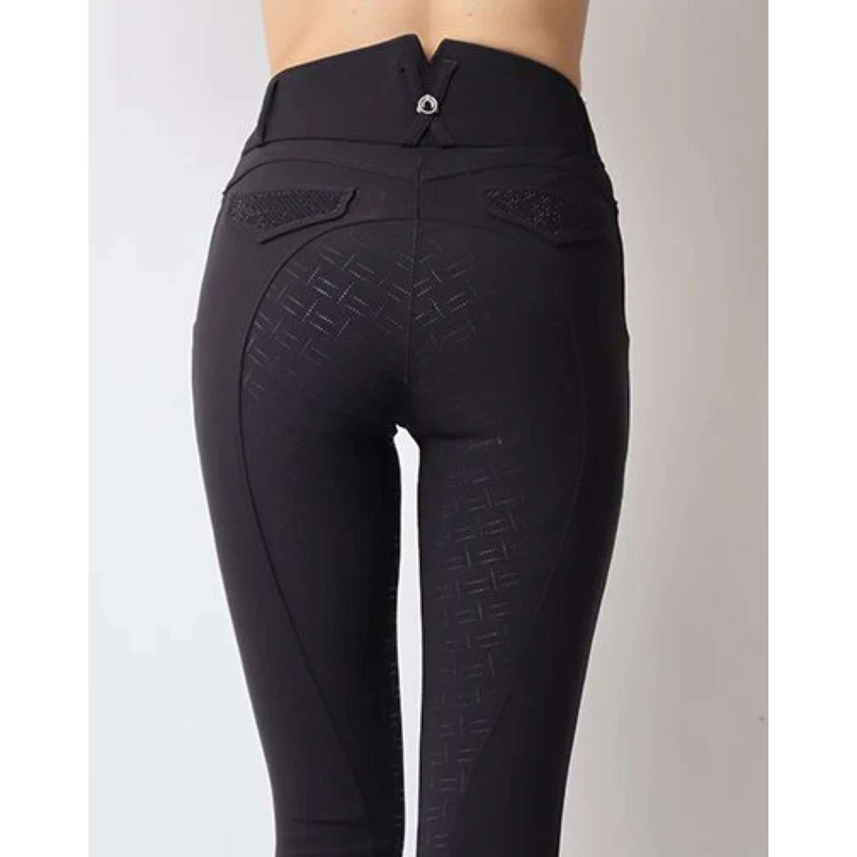 Montar Pantalon d'Équitation Briella Crystal Pocket Full Grip Noir