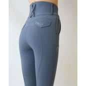 Montar Pantalon d'Équitation Briella Crystal Pocket Full Grip Dove Blue