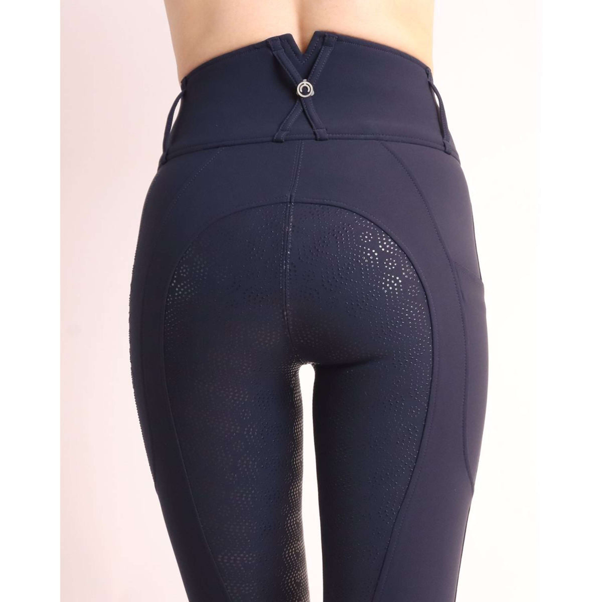 Montar Pantalon d'Équitation MoAviana Crystal Highwaist Full Grip Marin foncé