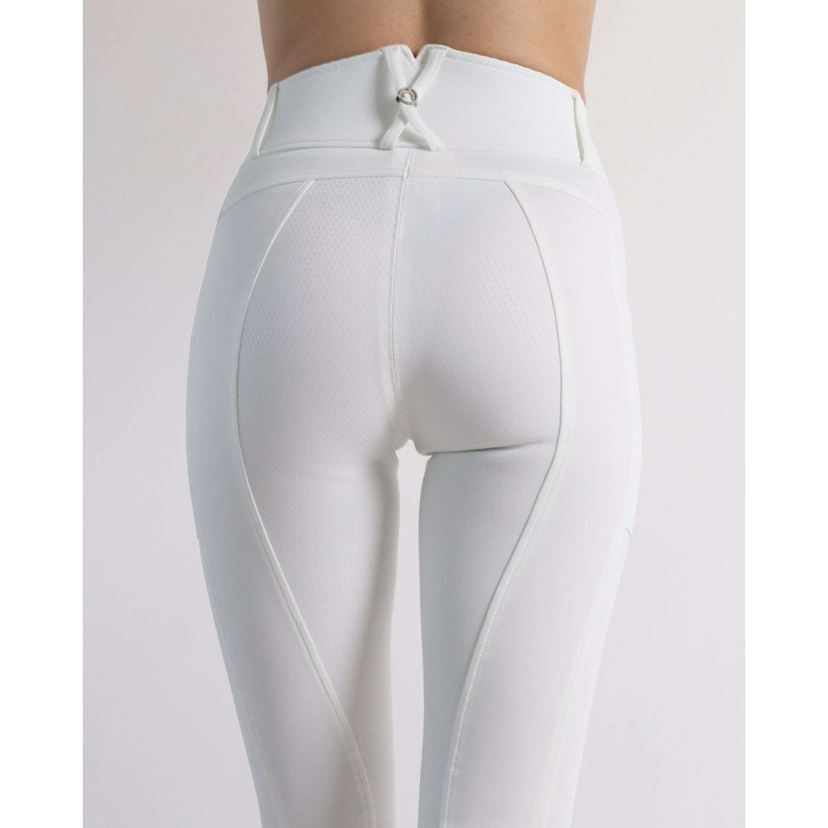 Montar Legging d'Équitation MoMeadow Mesh Full Grip Blanc