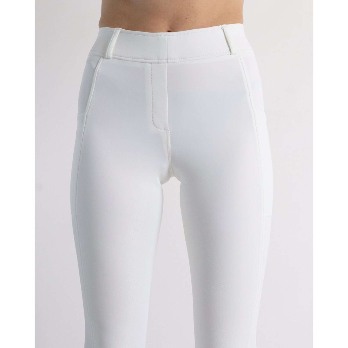 Montar Legging d'Équitation MoMeadow Mesh Full Grip Blanc