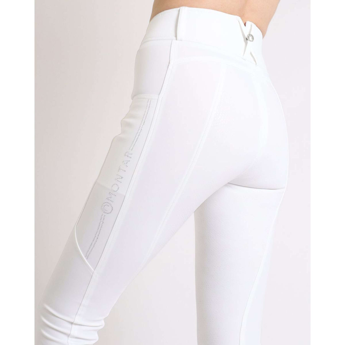 Montar Legging d'Équitation MoAviana Crystal Full Grip Blanc