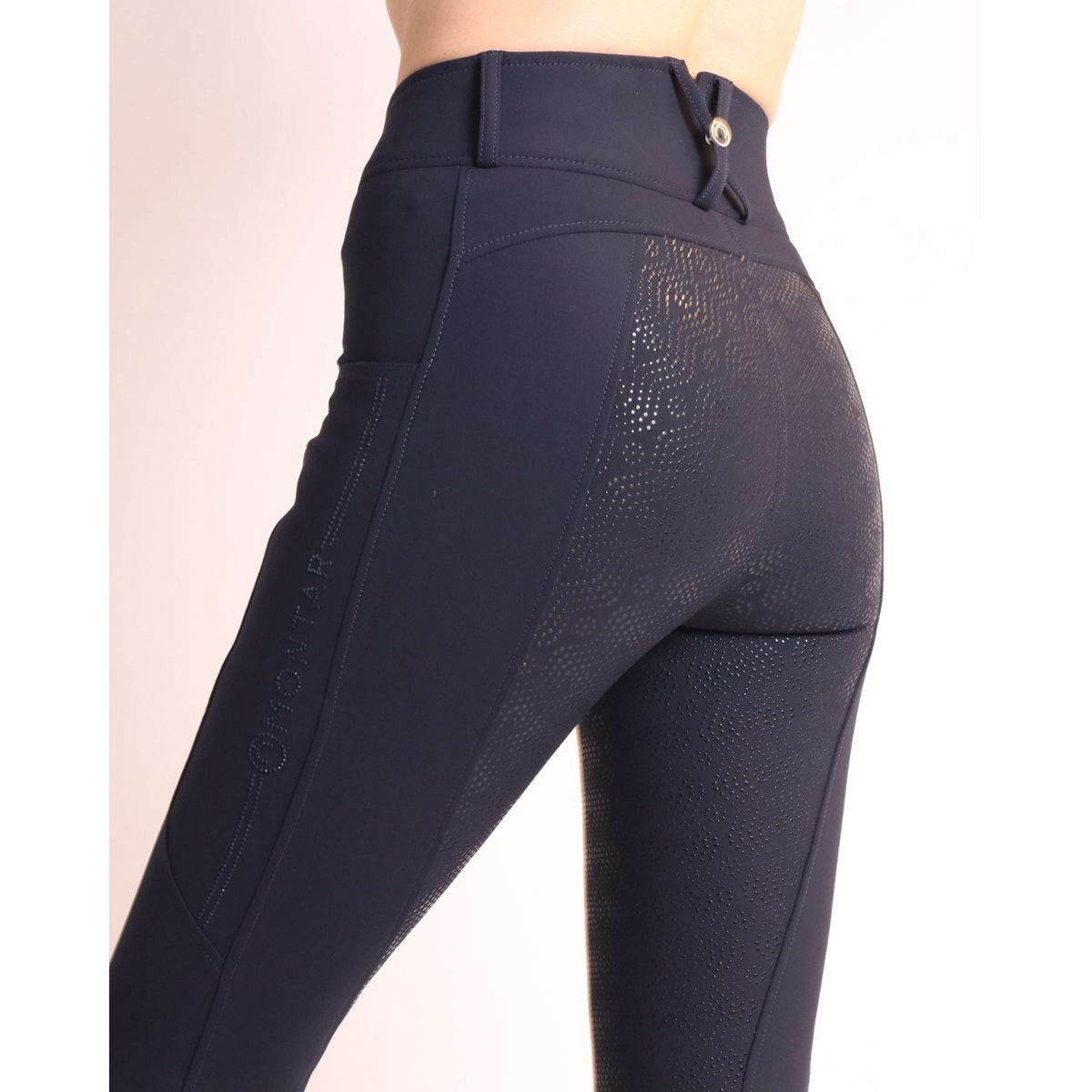 Montar Legging d'Équitation MoAviana Crystal Full Grip Marin foncé