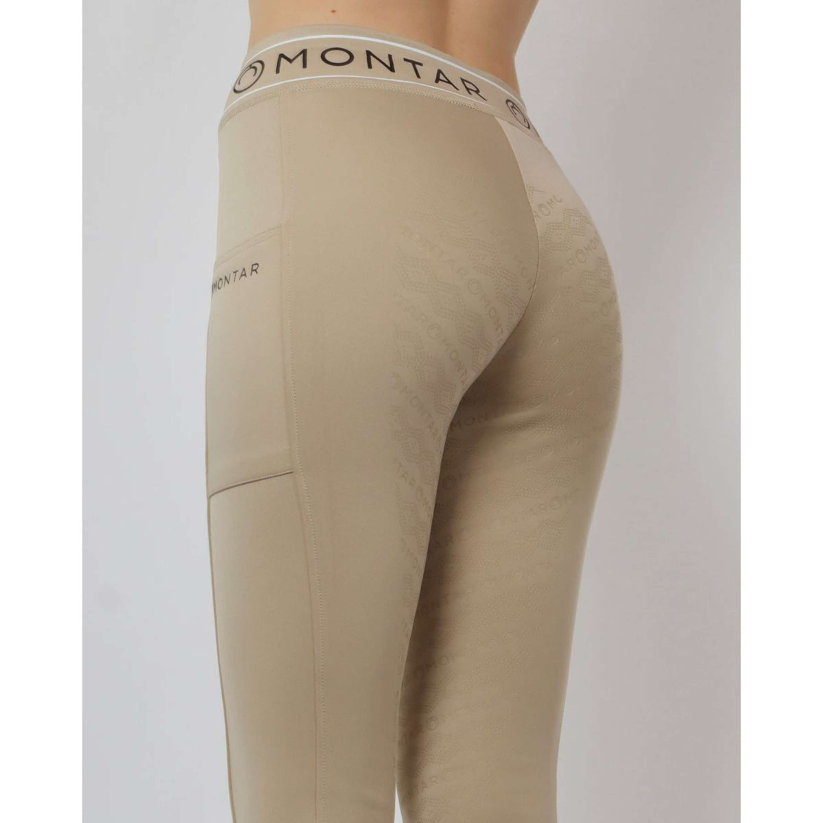 Montar Legging d'Équitation MoMellani Viv Full Grip Beige