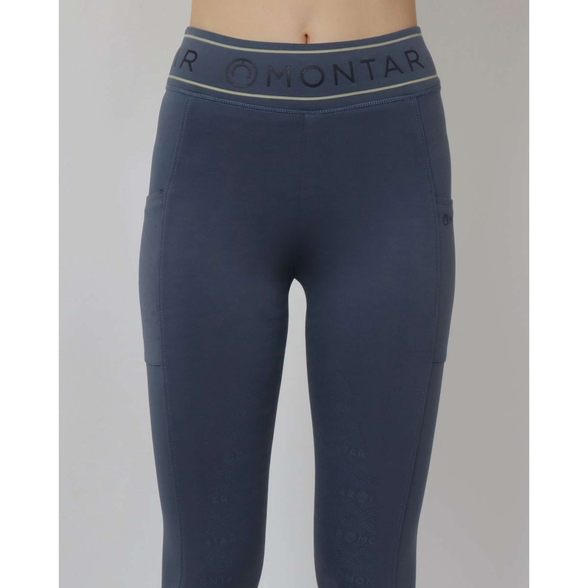 Montar Legging d'Équitation MoMellani Viv Full Grip Dove Blue