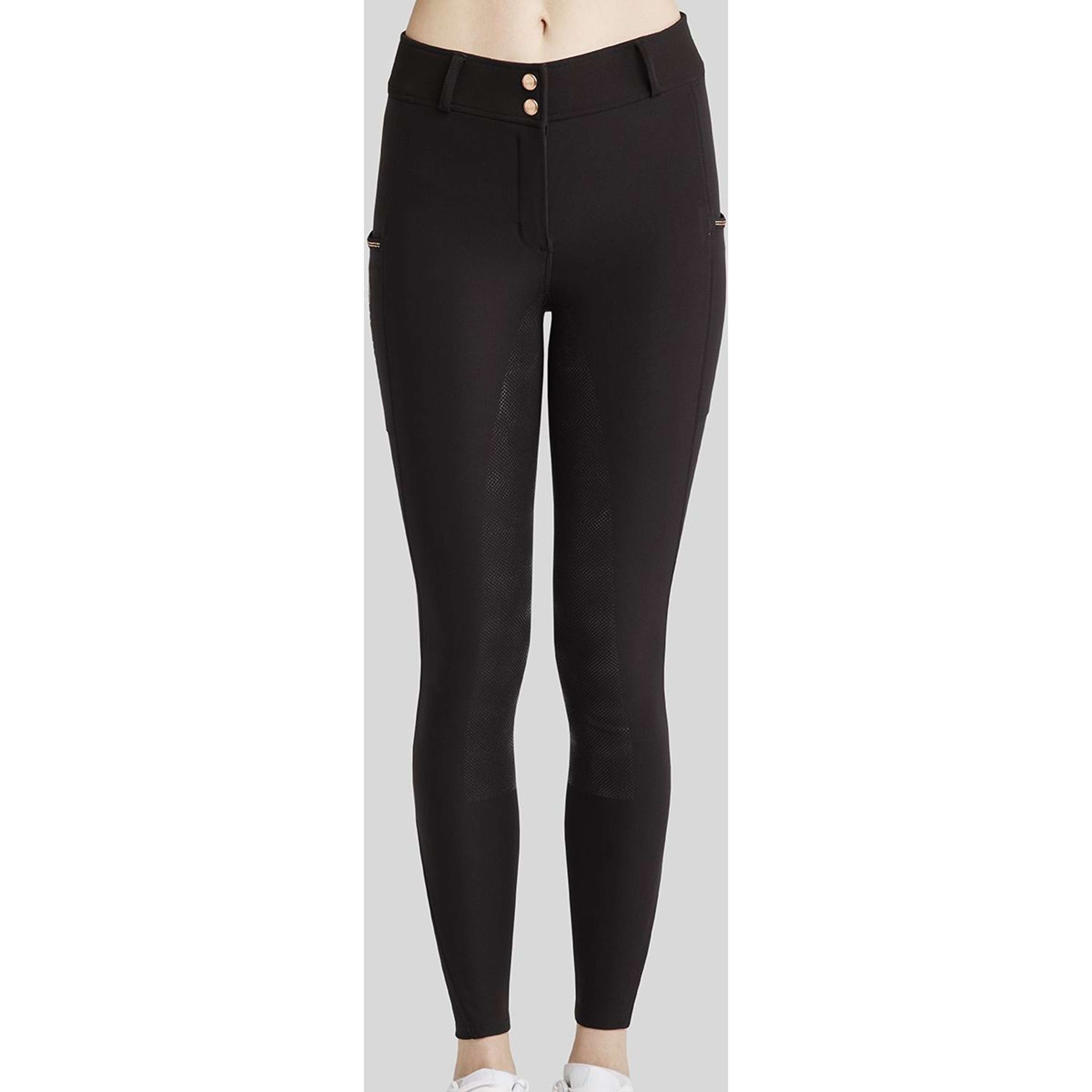 Montar Pantalon d'Équitation MoMaddie Rosegold Crystals Full Grip Noir