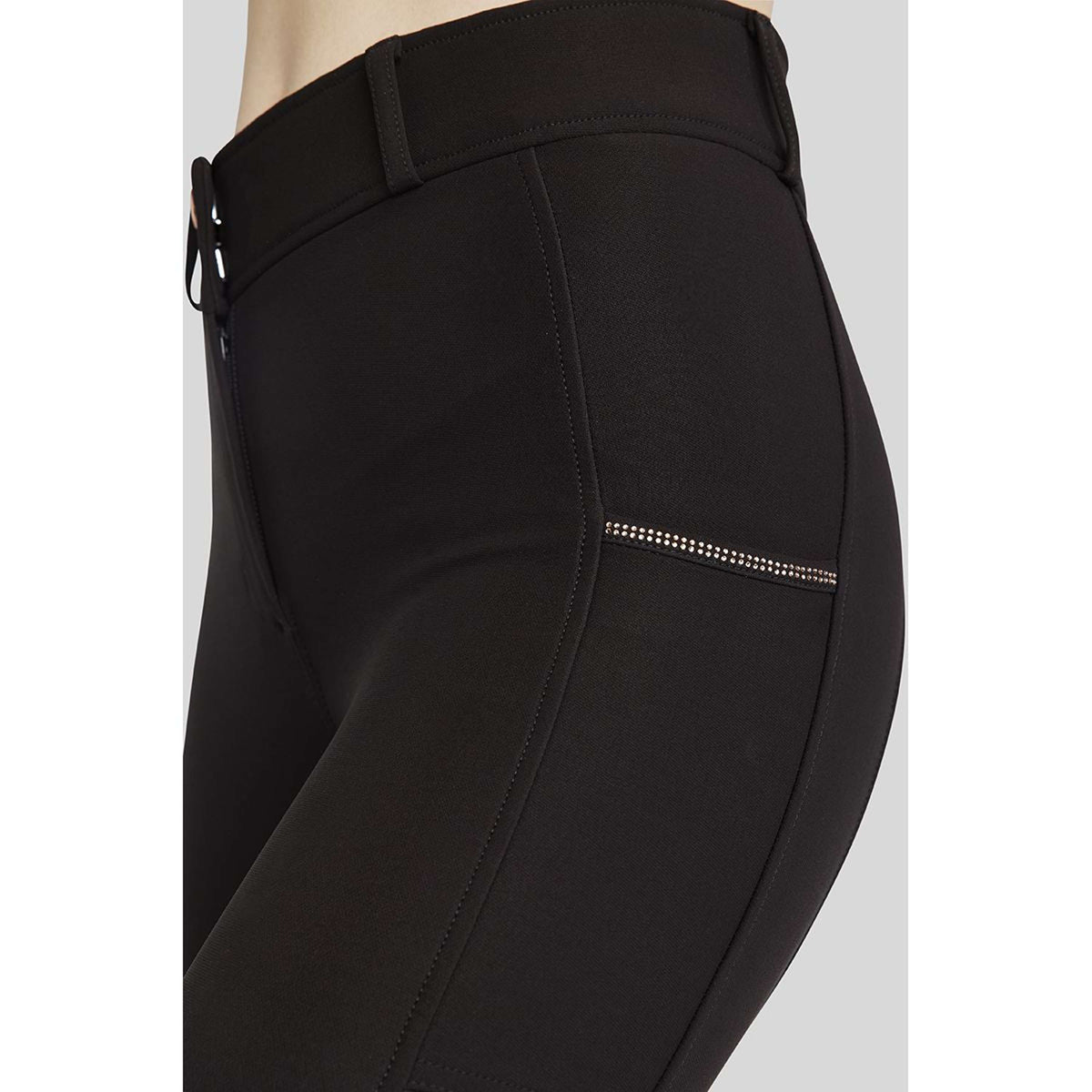 Montar Pantalon d'Équitation MoMaddie Rosegold Crystals Full Grip Noir