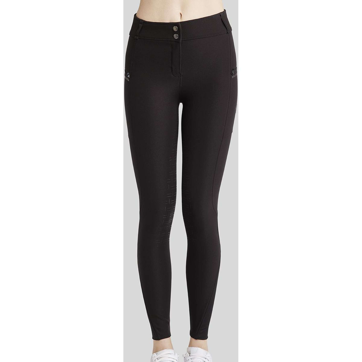 Montar Pantalon d'Équitation MoRosie Pintucks Crystals Full Grip Noir