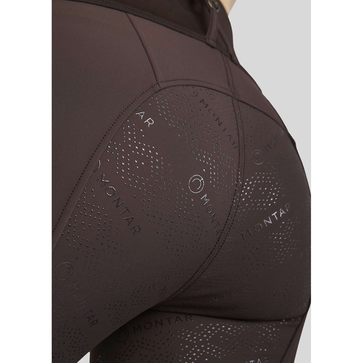 Montar Pantalon d'Équitation MoAmelia Softshell Full Grip Marron