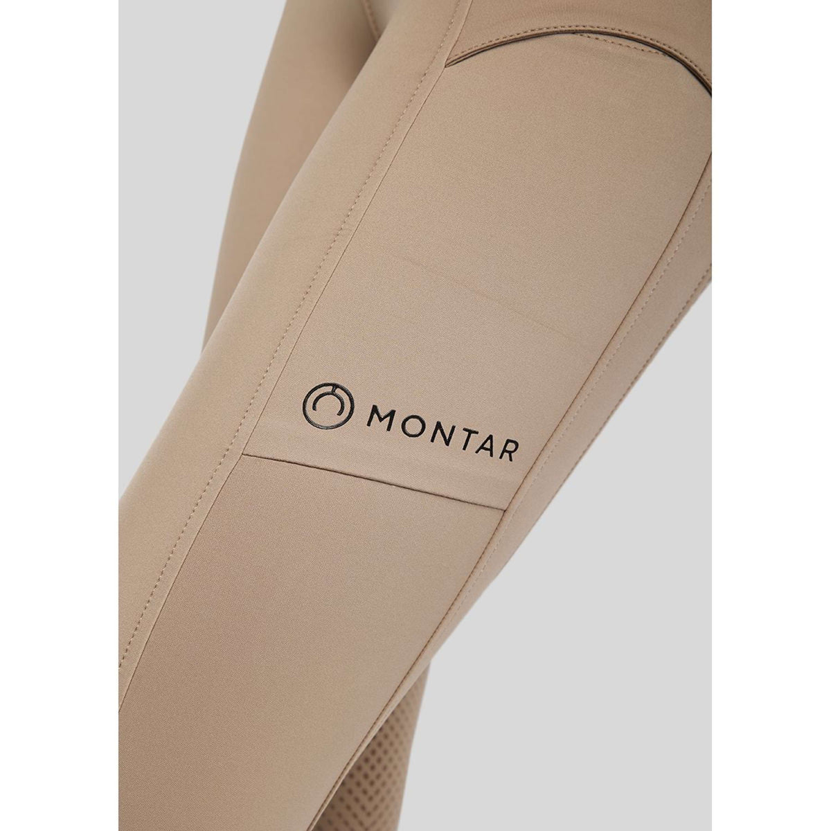 Montar Legging d'Équitation MoZoe Compression Full Grip Latte