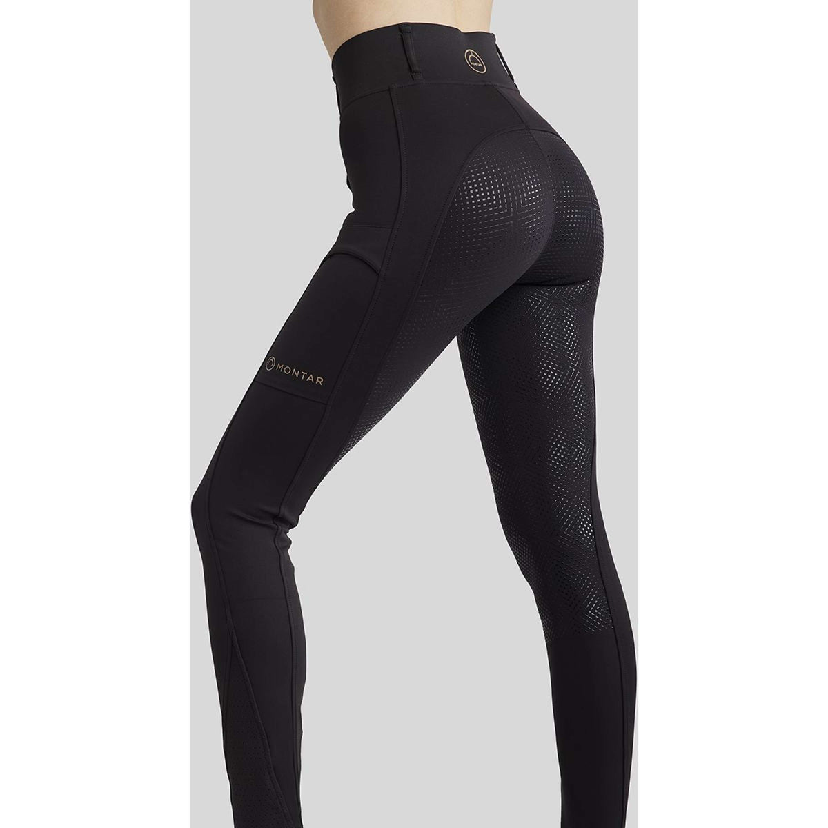 Montar Legging d'Équitation MoZoe Compression Full Grip Noir