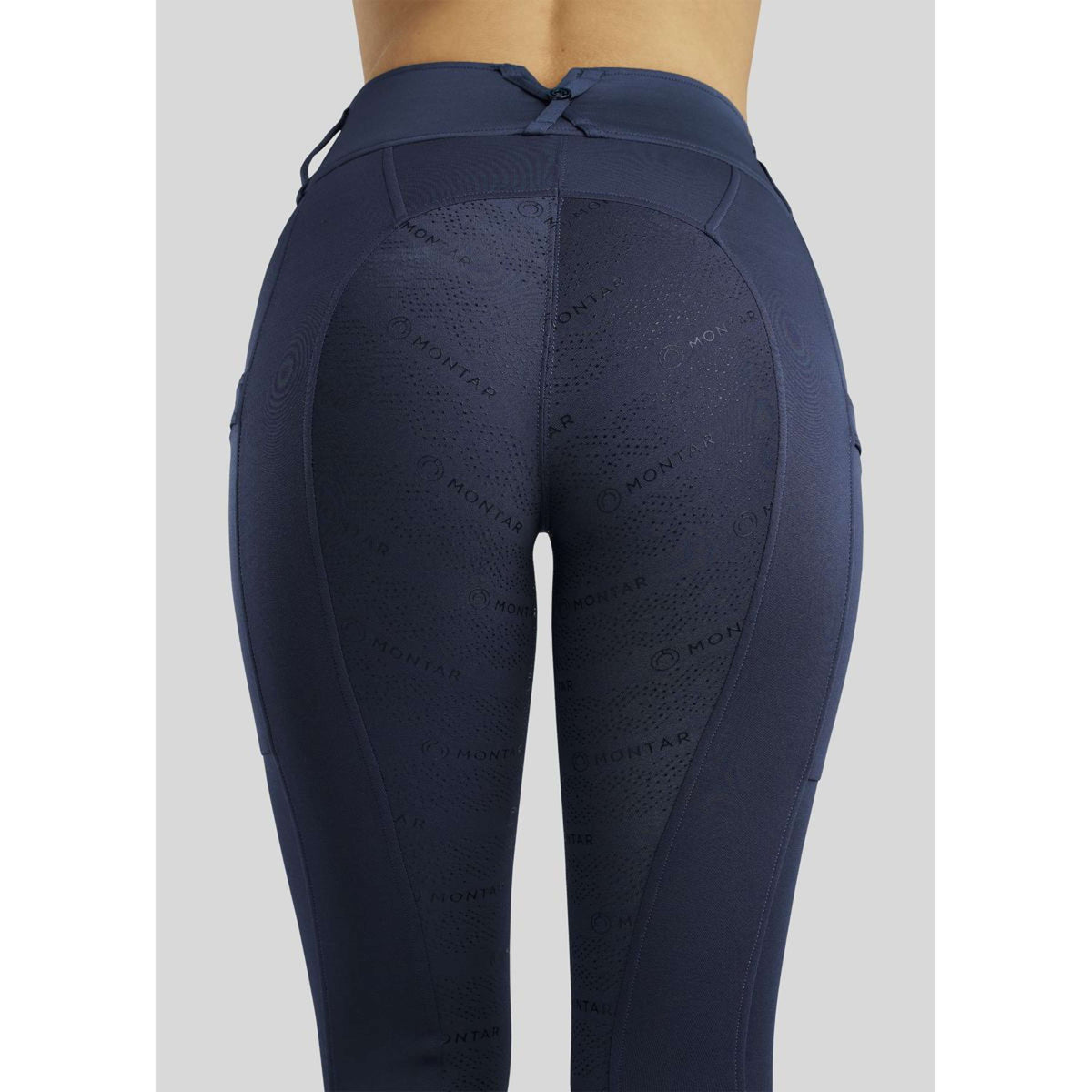 Montar Legging d'Équitation MoErina Winter Full Grip Marin foncé