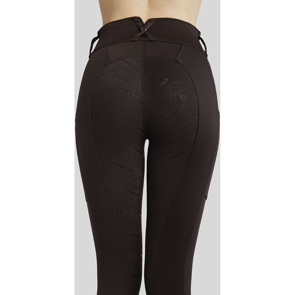 Montar Legging d'Équitation MoErina Winter Full Grip Marron