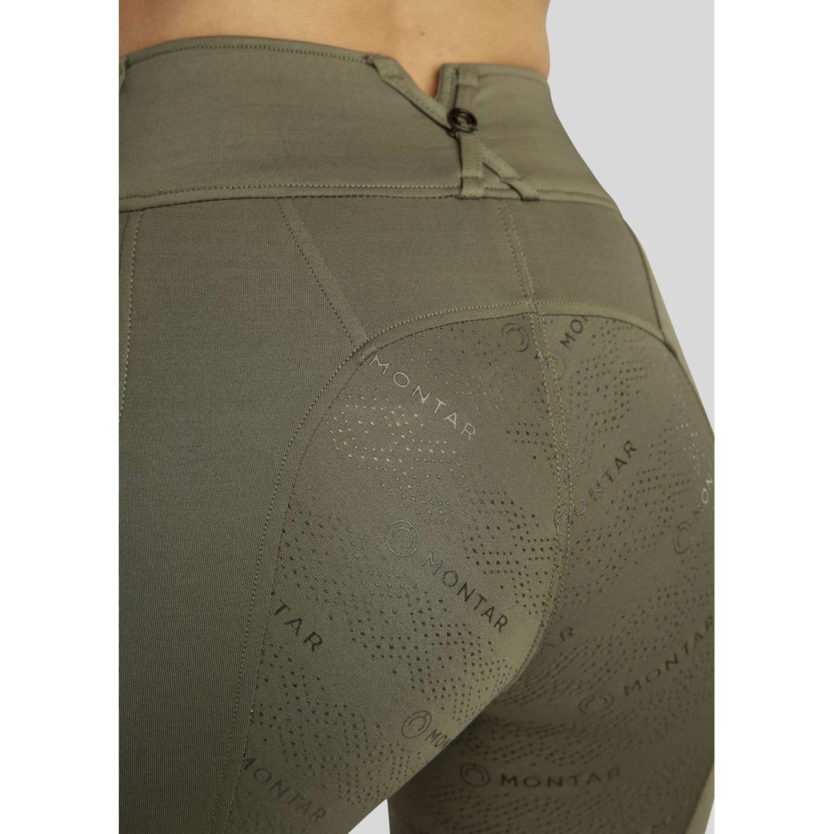 Montar Legging d'Équitation MoErina Winter Full Grip Pine Green