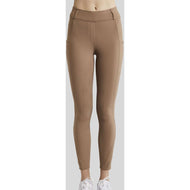 Montar Legging d'Équitation Mirella Rosegold Crystals Full Grip Latte