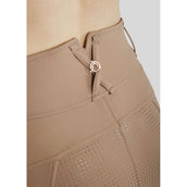 Montar Legging d'Équitation Mirella Rosegold Crystals Full Grip Latte