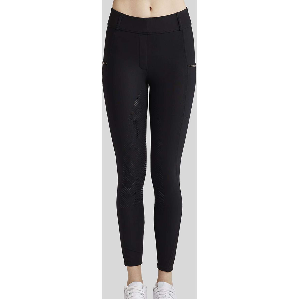 Montar Legging d'Équitation Mirella Rosegold Crystals Full Grip Noir