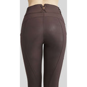 Montar Legging d'Équitation Mirella Rosegold Crystals Full Grip Marron