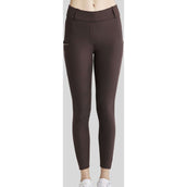 Montar Legging d'Équitation Mirella Rosegold Crystals Full Grip Marron