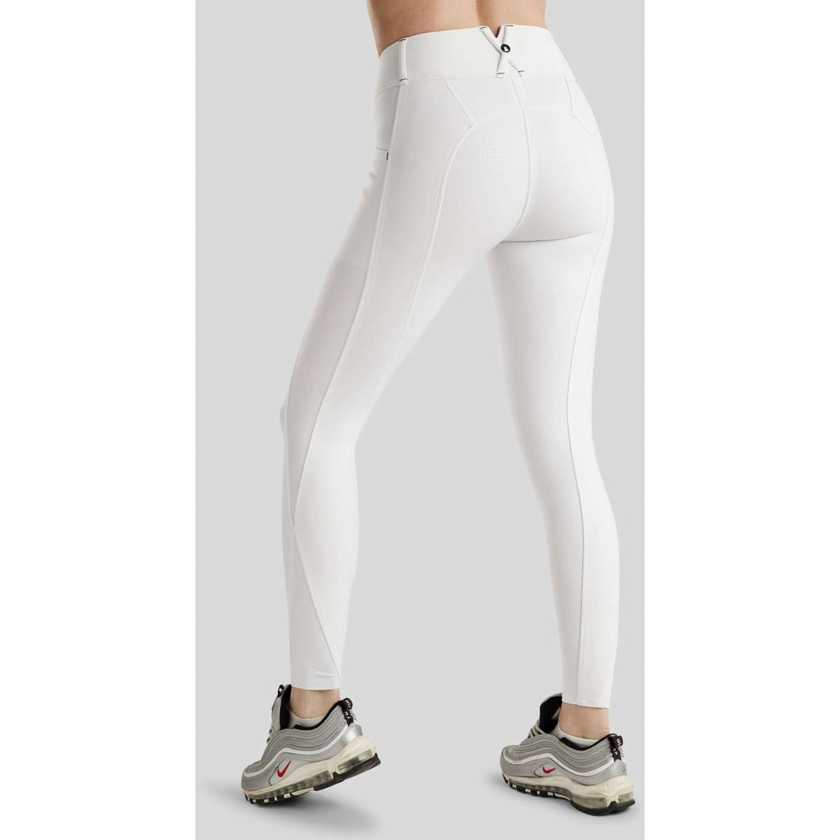 Montar Pantalon d'Équitation MoZida Full Grip Blanc