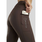 Montar Pantalon d'Équitation MoZida Full Grip Marron